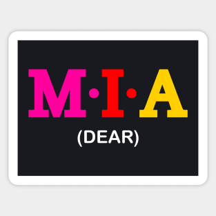 Mia - Dear. Sticker